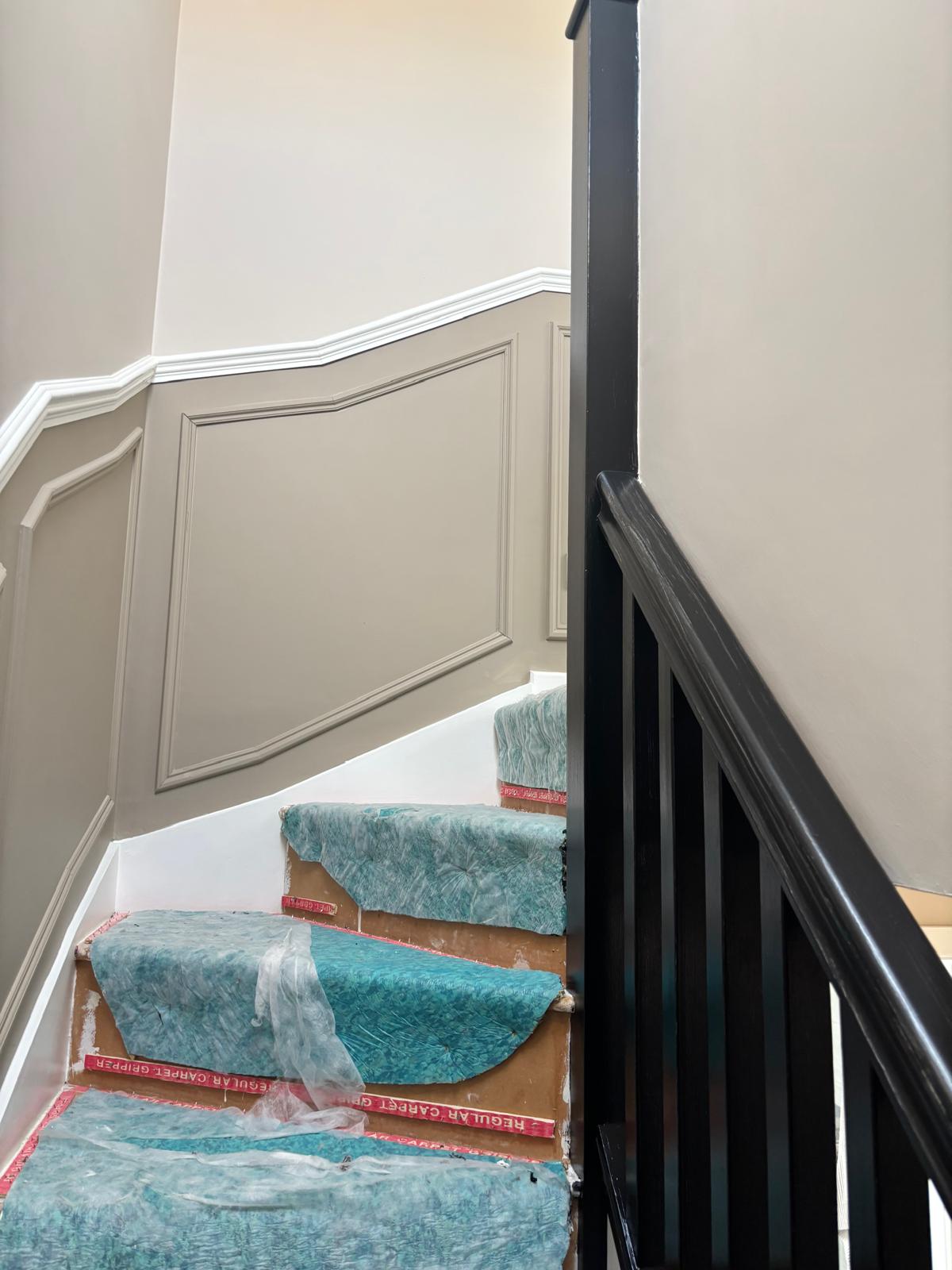 Up the stairs