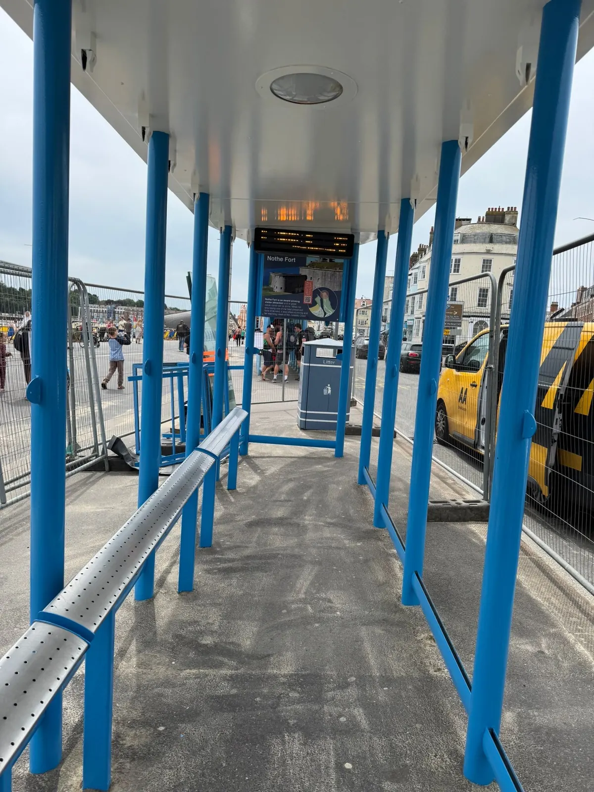 Weymouth bus shelter restoration 3