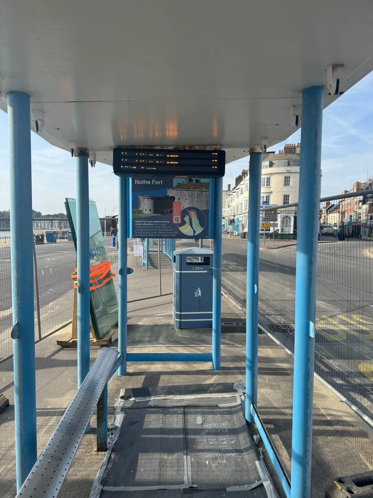 Weymouth bus shelter restoration 11