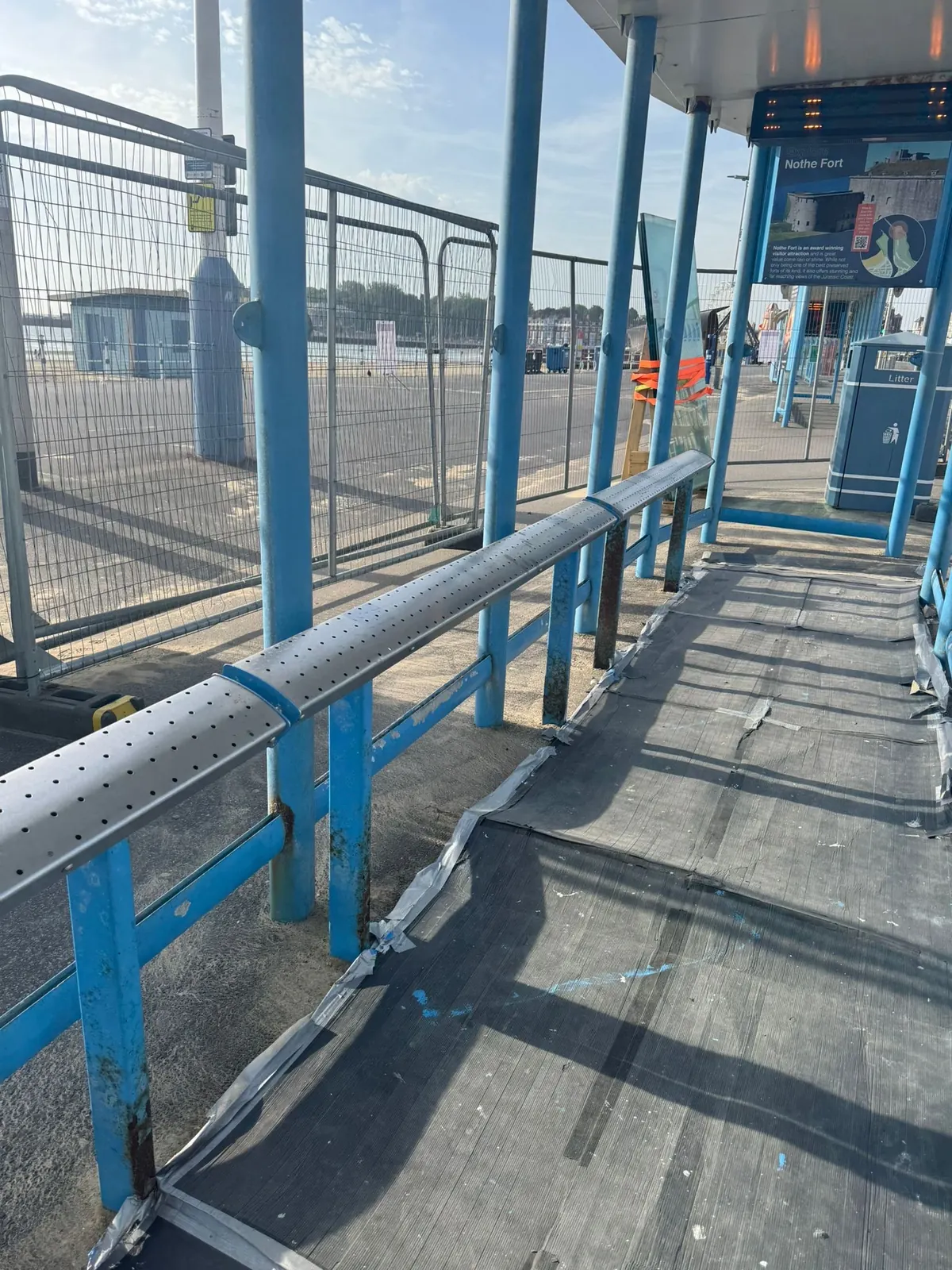 Weymouth bus shelter restoration 2